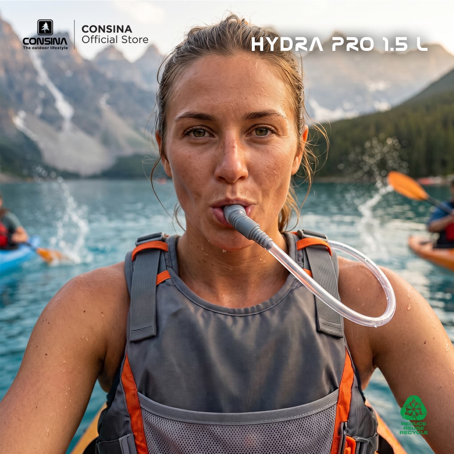 Consina Water Bladder Hydra Pro 1.5 L Kantung Air Outdoor Premium | Trail Run Hiking Mountain