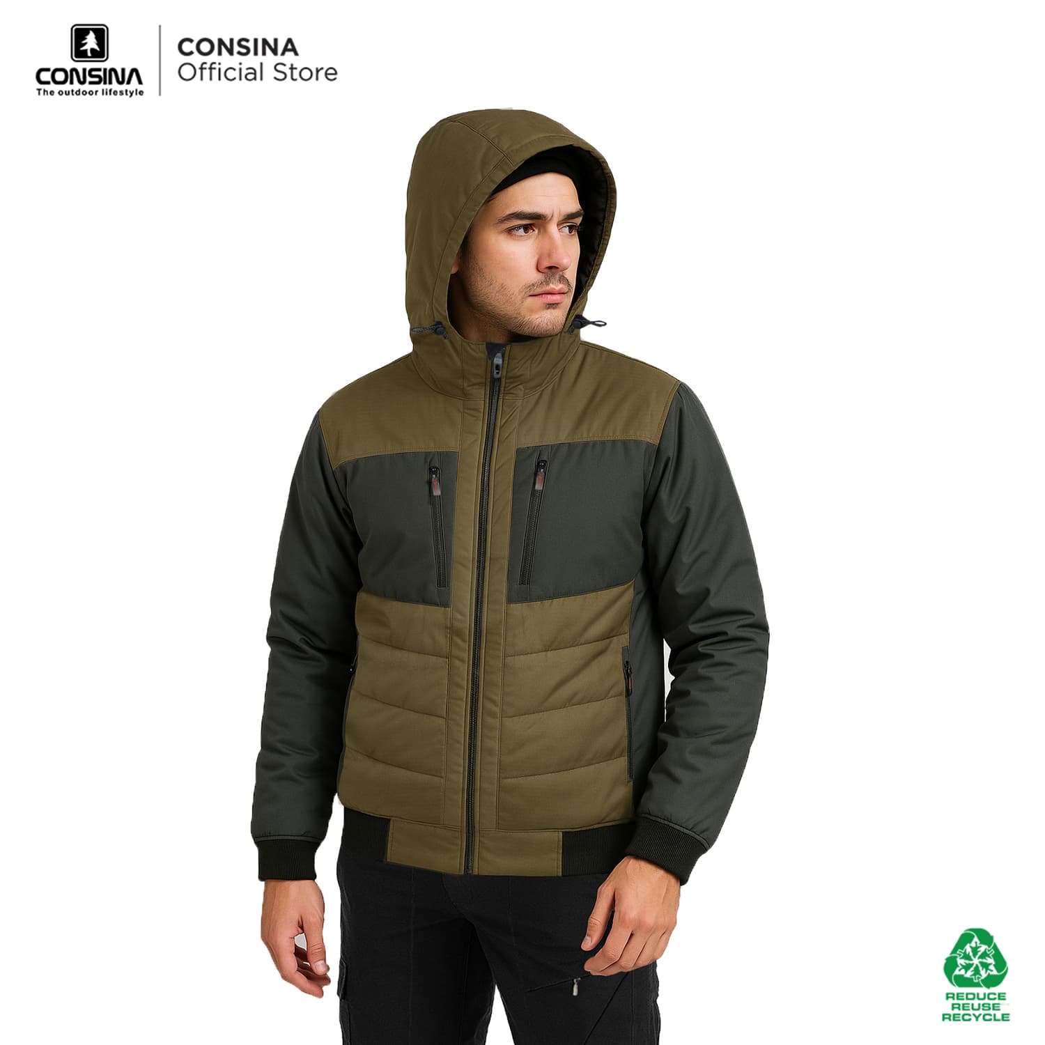 Wooden Brown Dark Green